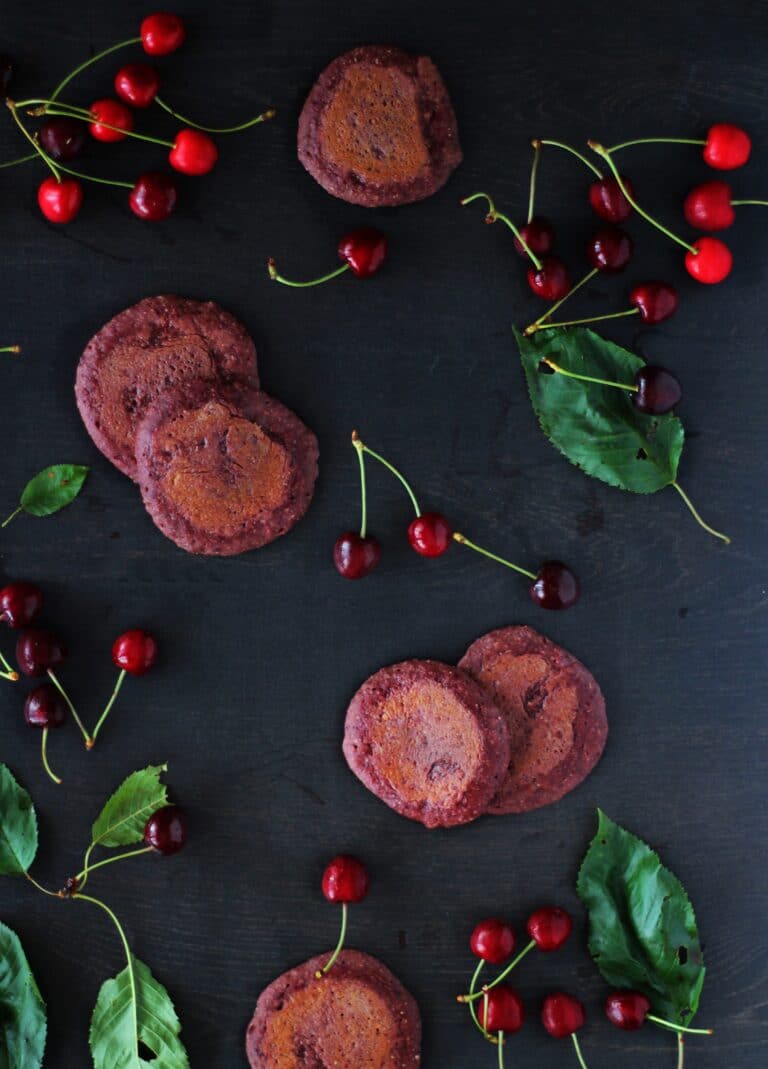 panquecas de cereja