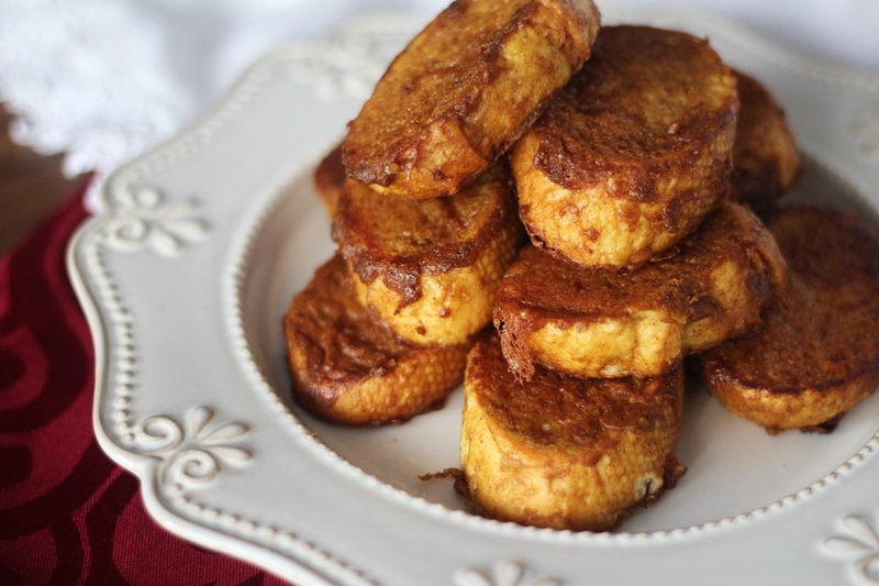 Rabanadas saudáveis (sem leite, ovos, nem açúcar) vegan