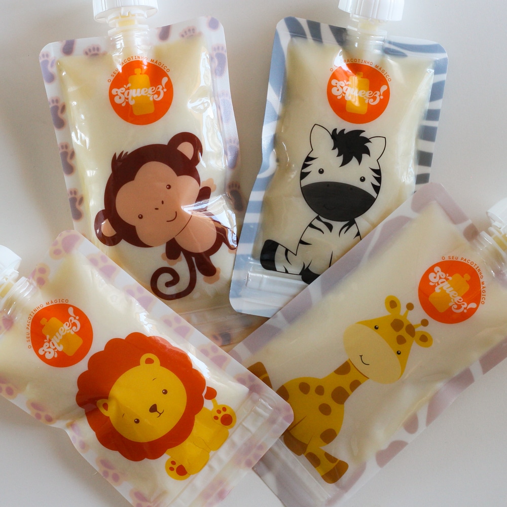 batido tropical - squeez - sacos reutilizáveis