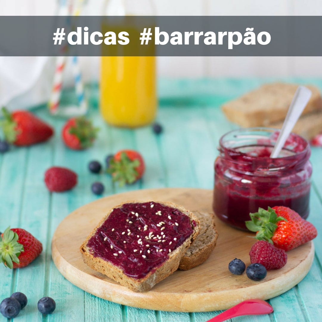 sugestões saudáveis para barrar o pão