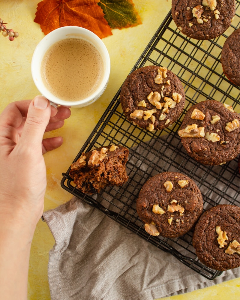 Muffins de maça sem açúcar