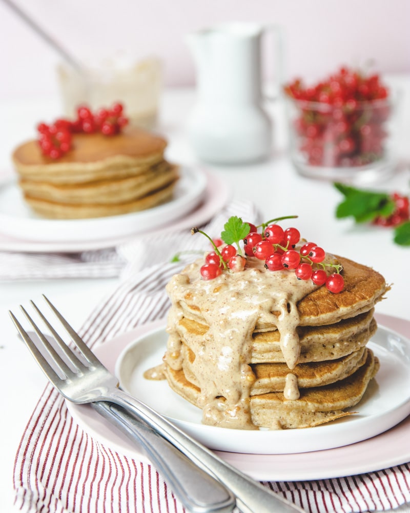 Panquecas de banana e amendoim