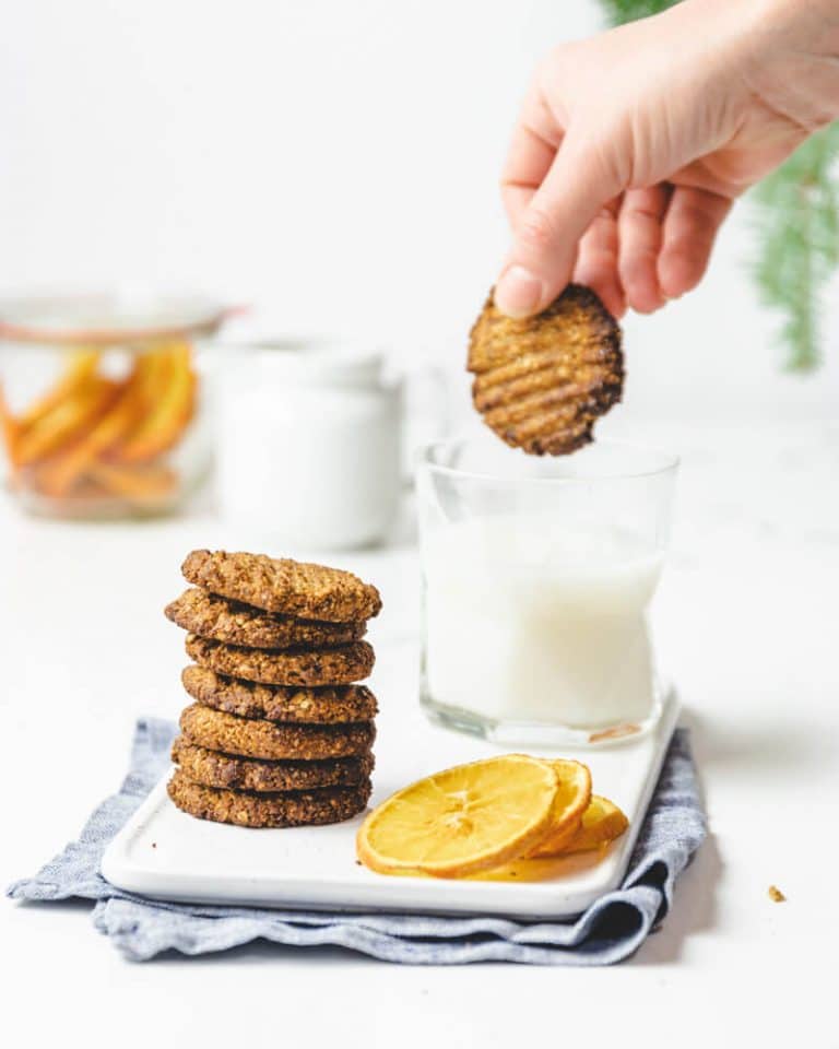 Bolachas de laranja saudáveis e deliciosas