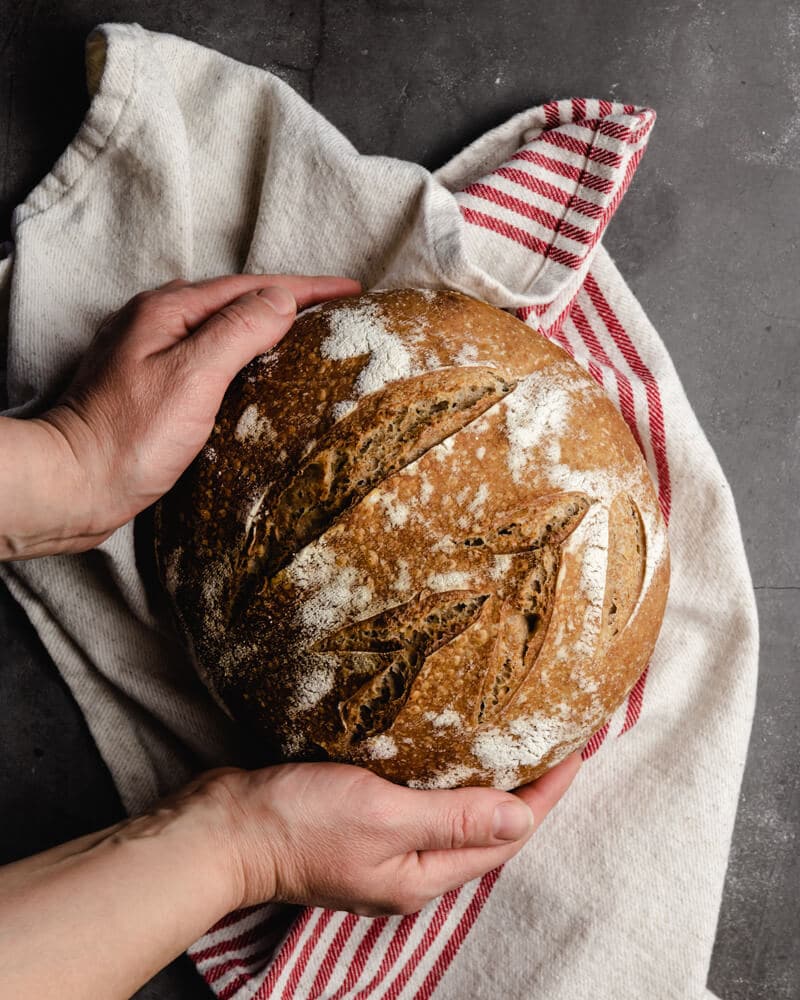 receita de pão de fermentação natural caseiro
