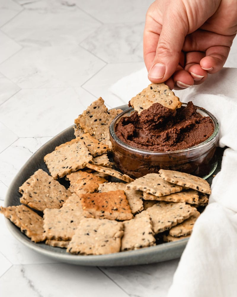 Crackers de sésamo (gergelim))