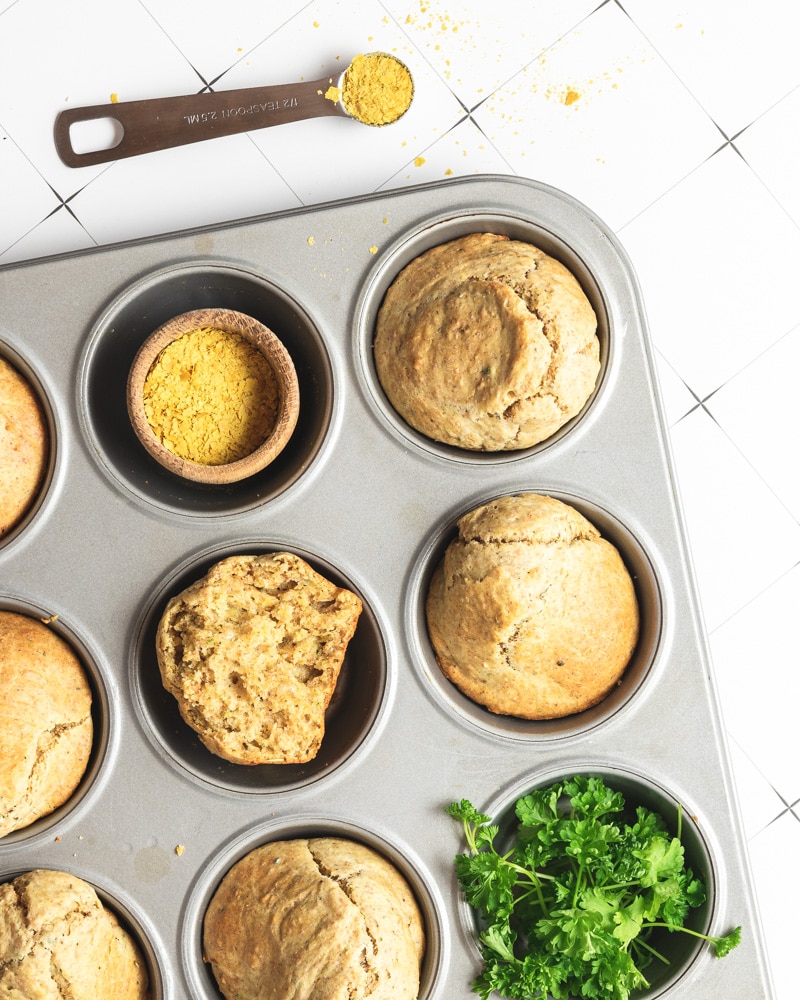 Muffins de queijo - vegan sem leite e sem ovo