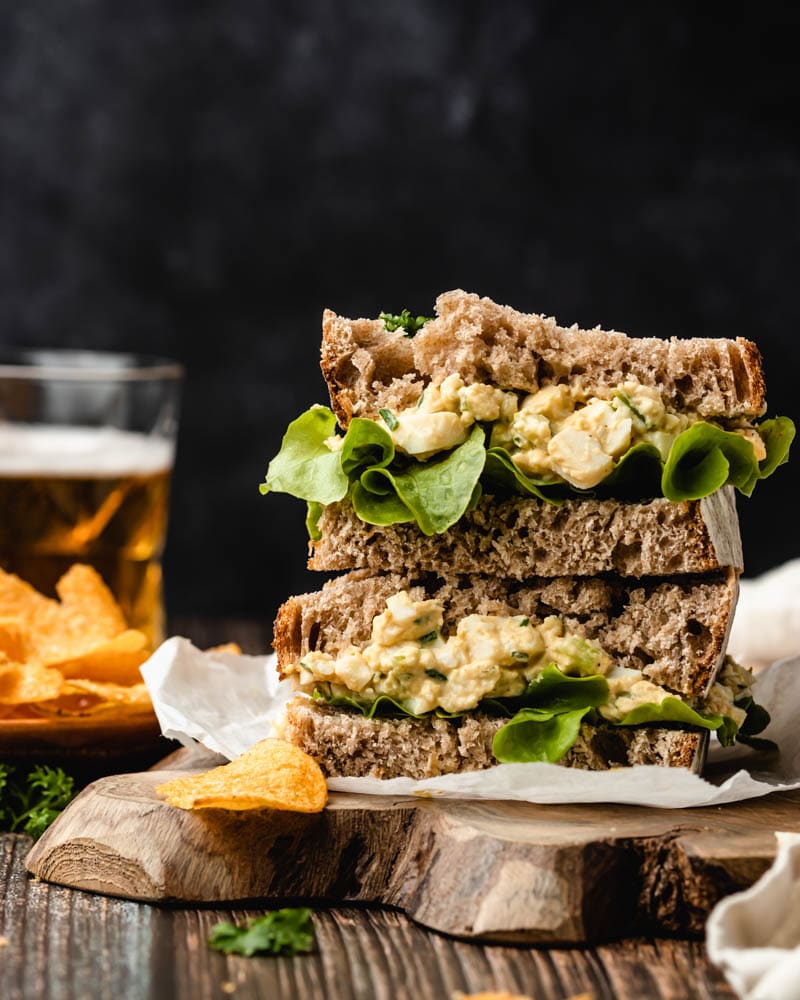 Salada de ovo saudável sem maionese