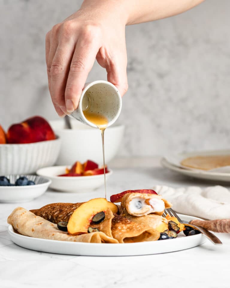 Crepes sem glúten e veganos