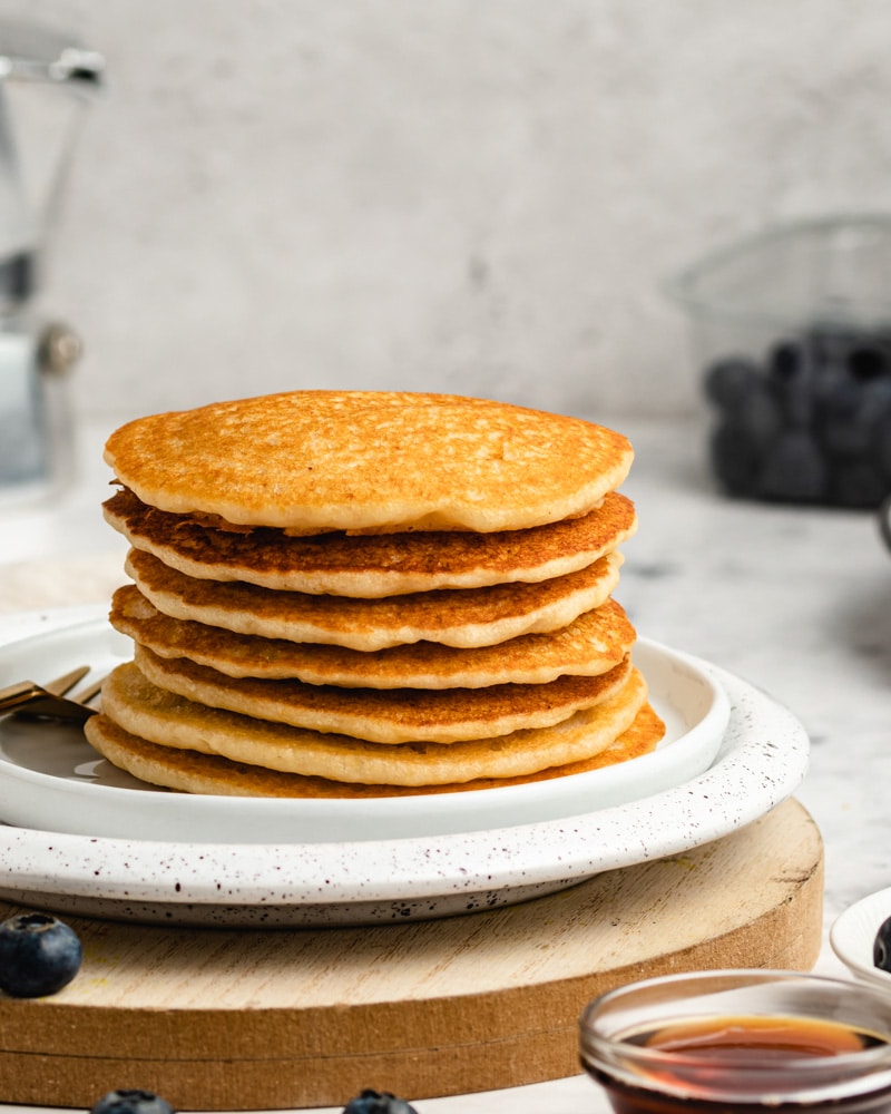 Panquecas sem açúcar vegan e sem glúten