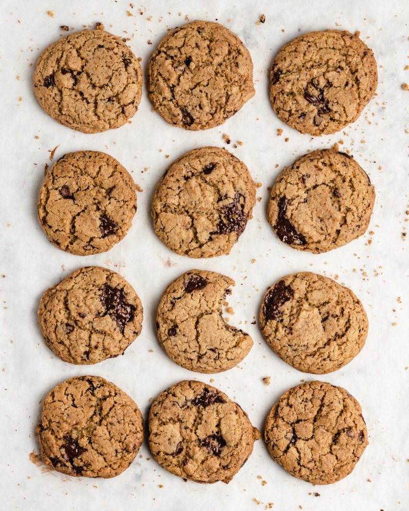 Bolachas perfeitas - Bolachas com pepitas de chocolate vegan e sem glúten
