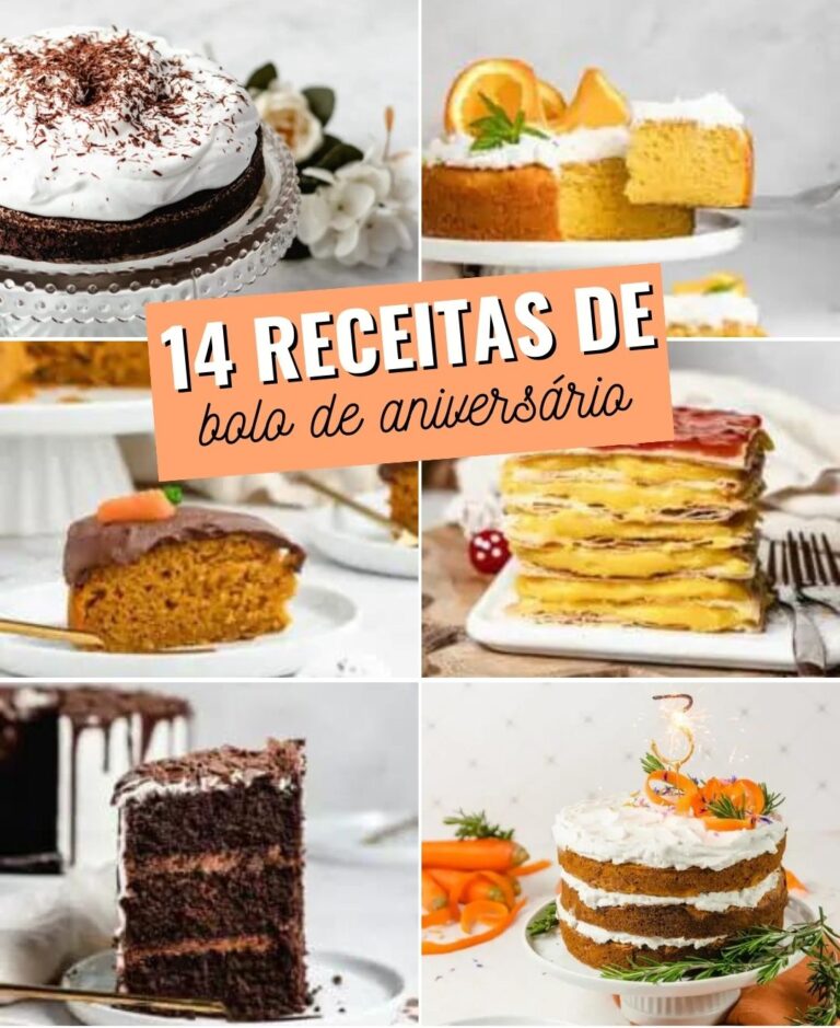 Bolo de aniversário : 14 receitas deliciosas