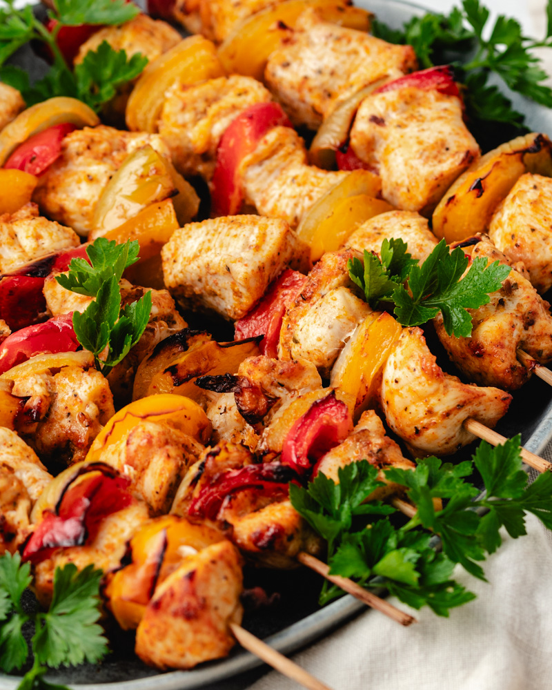 espetadas de frango na air fryer