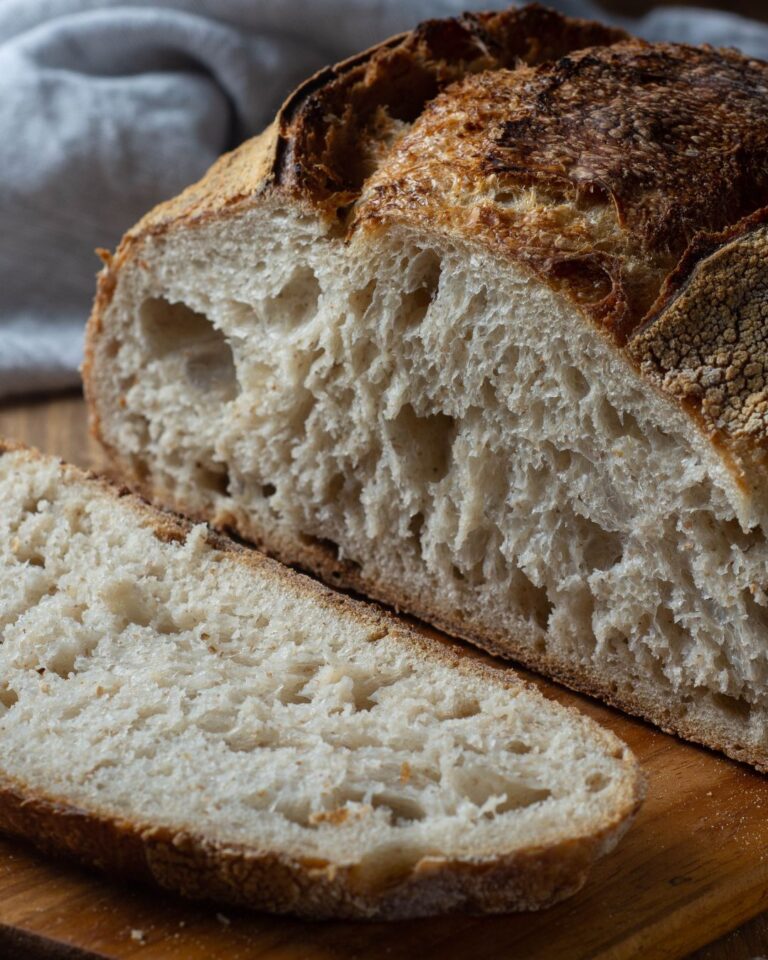 pão de fermentação natural sem panela