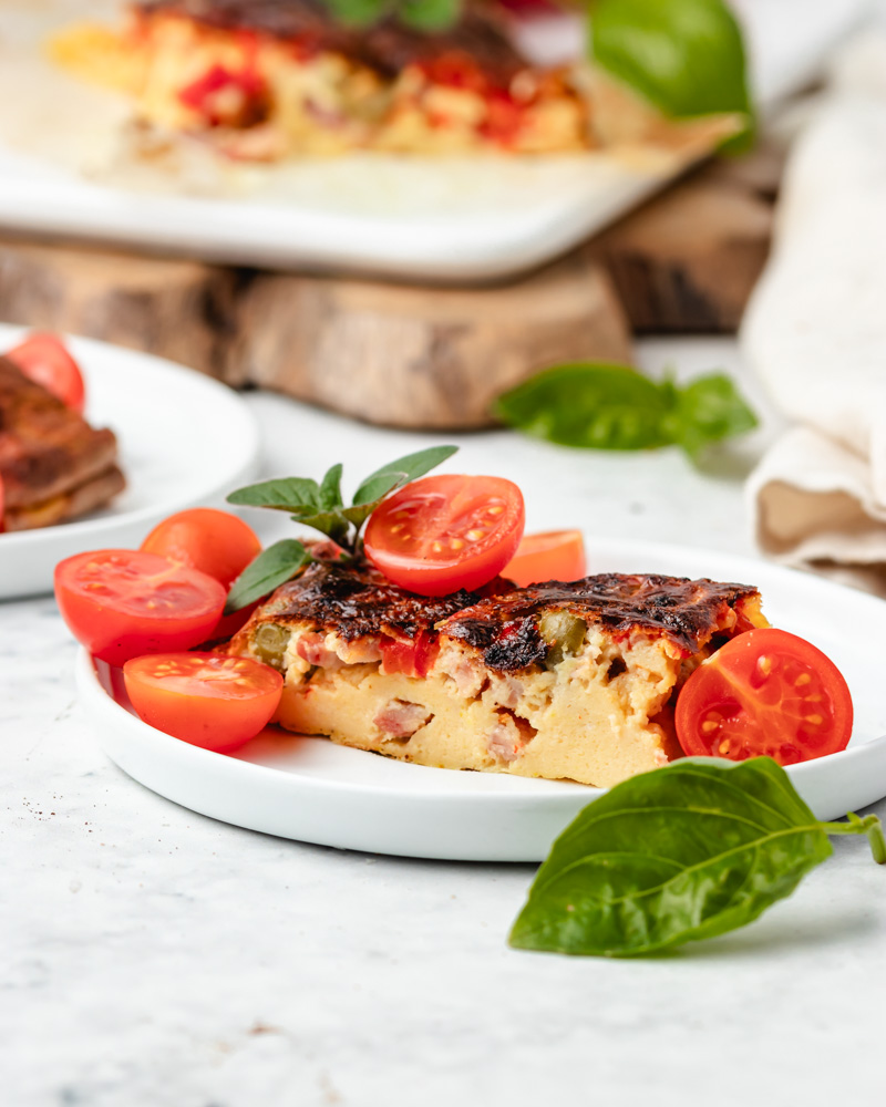 Quiche sem base na air fryer