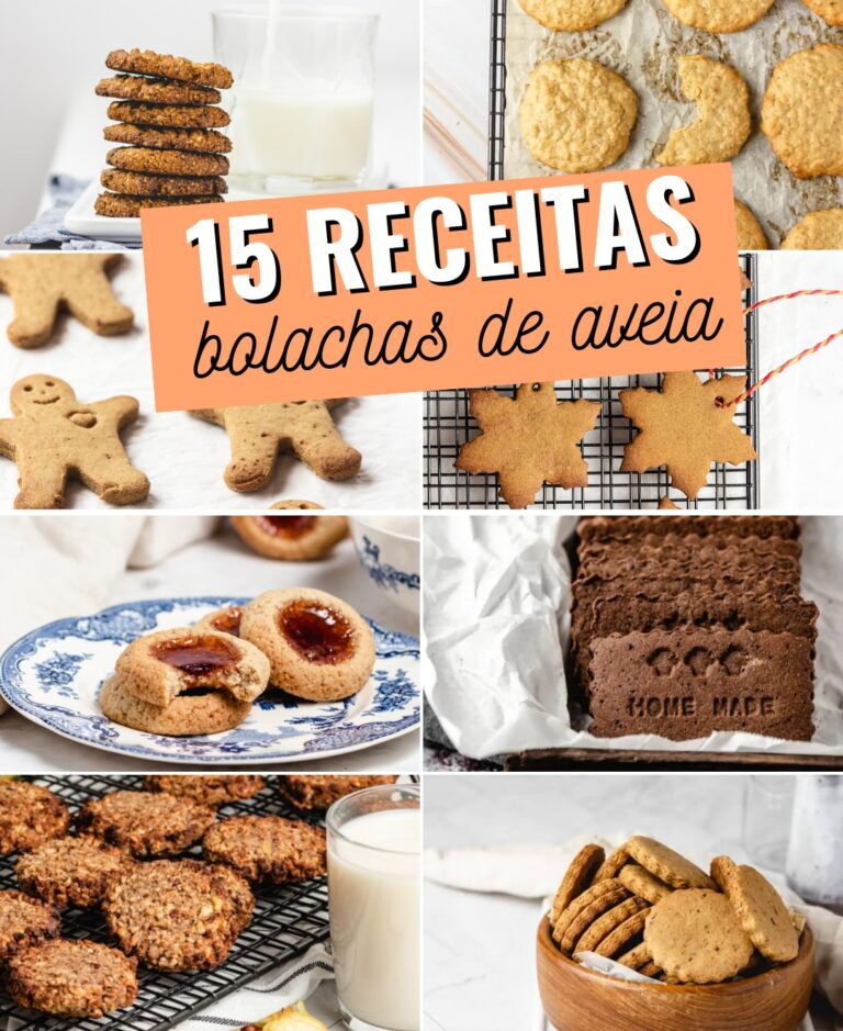 15 receitas de bolachas de aveia - com ou sem açúcar