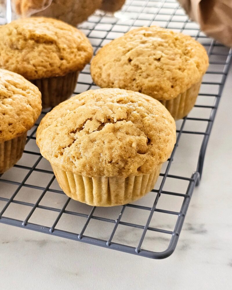 Muffins simples com fermento natural